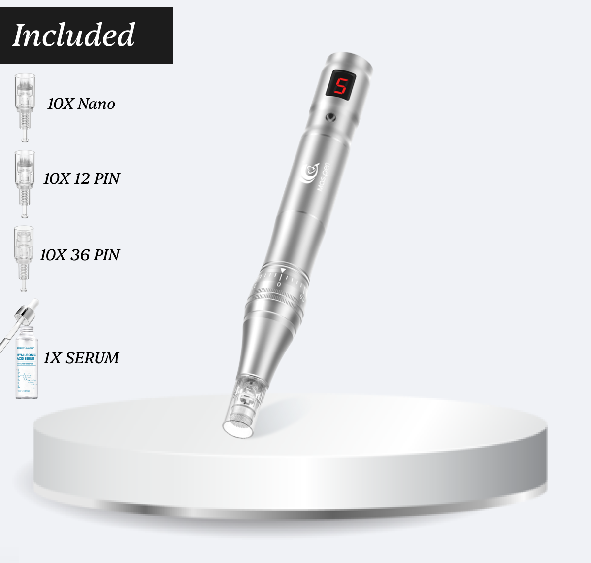 L3 Microneedling Pen +30 Cartridges & Serum Free - Limited Time Offer