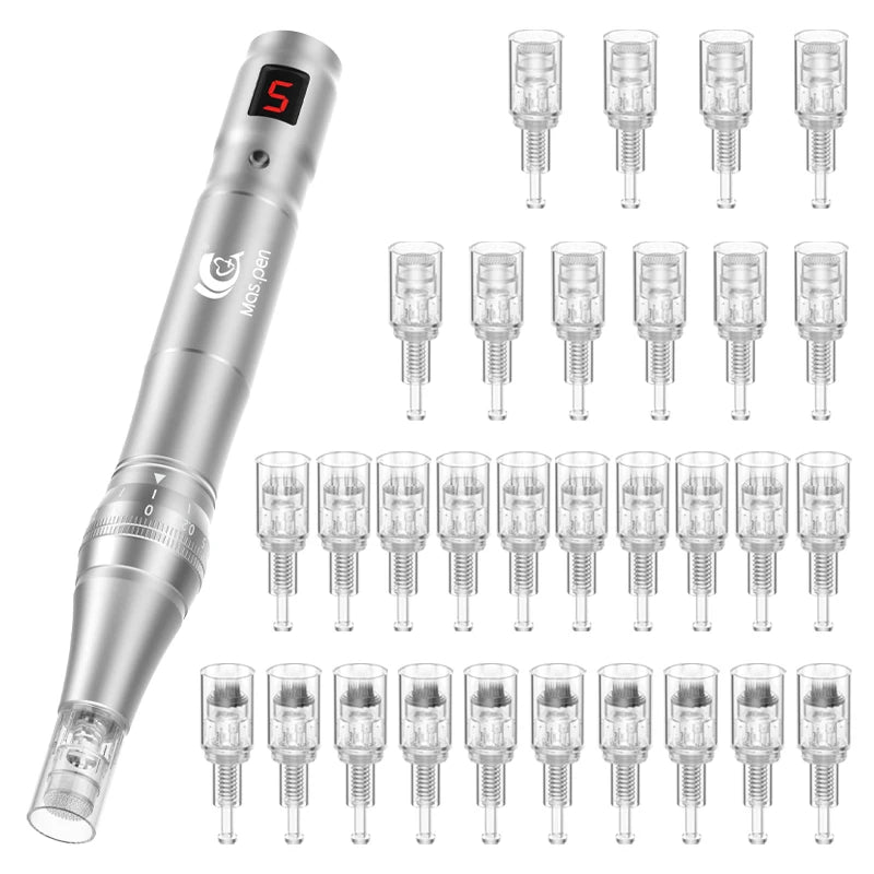 L3 Microneedling Pen - 30 Cartridges + Serum