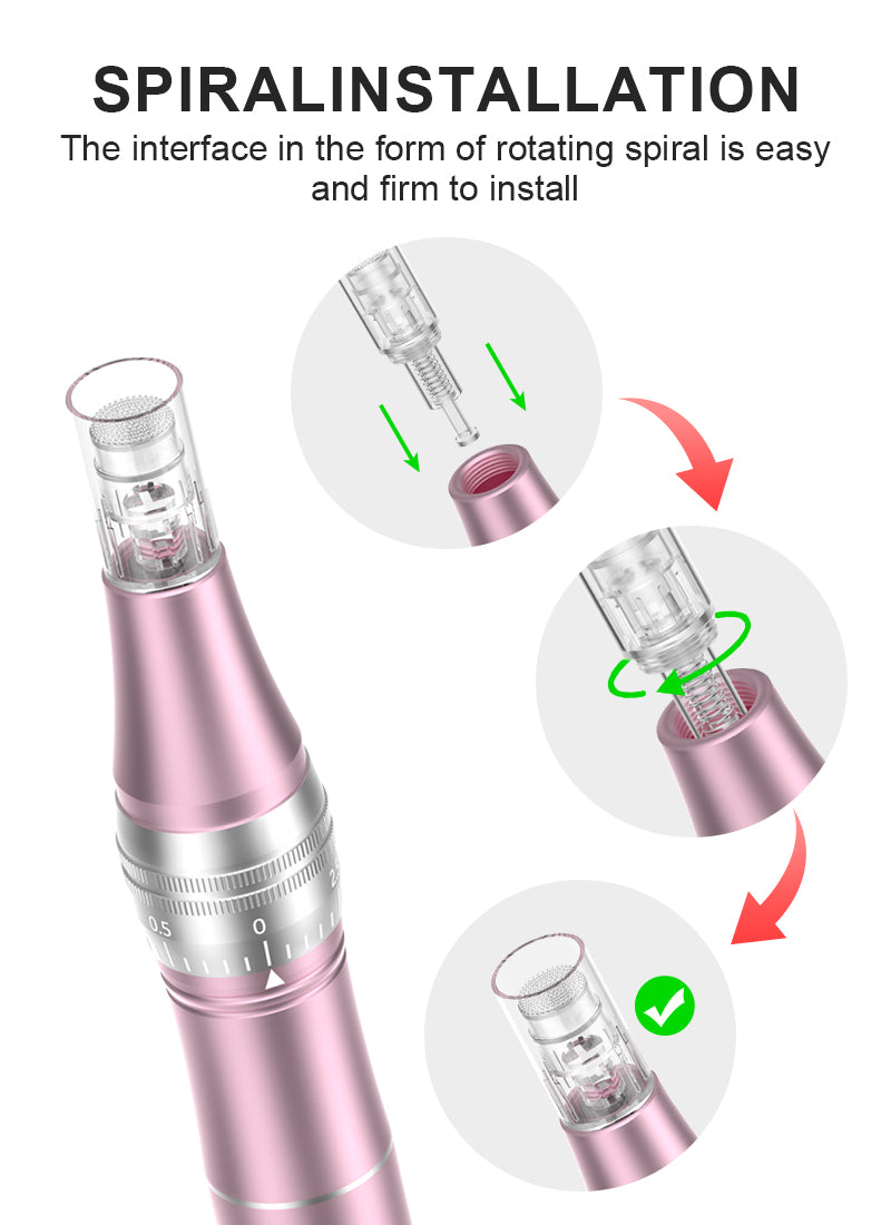L3 Microneedling Pen - 30 Cartridges + Serum