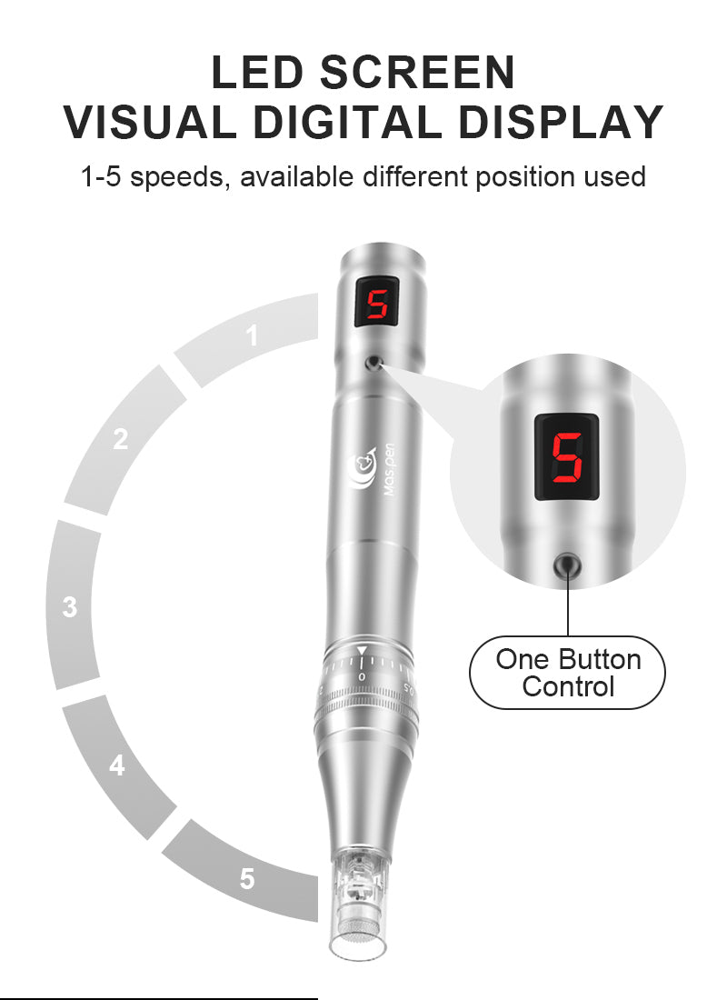 L3 Microneedling Pen - 30 Cartridges + Serum